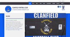 Desktop Screenshot of clanfieldfc.com